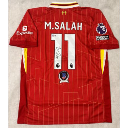 Mo Salah Hand Signed Liverpool Jersey + Beckett Coa