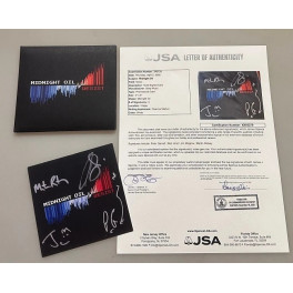 Midnight Oil x 4  Hand Signed  CD "Resist" + JSA COA
