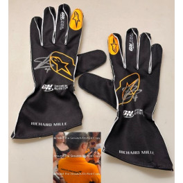 LANDO NORRIS Hand Signed Racing Gloves +  PHOTO PROOF