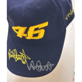 VALENTINO ROSSI Hand Signed RARE  Podium Racing Cap Hat 1 + JSA COA