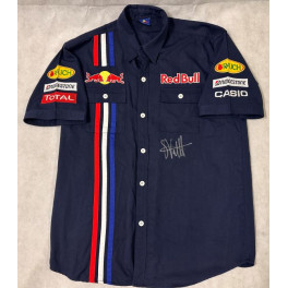Sebastian Vettel  Hand Signed Pit Crew Shirt