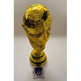 LEO MESSI Hand Signed World Cup  Statue Trophey Argentina + Beckett Coa