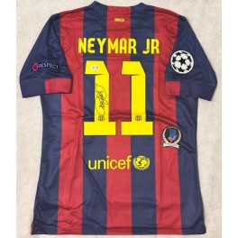 NEYMAR Hand Signed Barcelona Champions League Jersey + Beckett COA