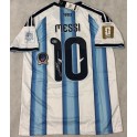 LEO MESSI Hand Signed 2026 World Cup Argentina  Jersey + Beckett Coa