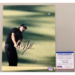 Phil Mickelson Hand Signed 8" x 10" Photo1 + PSA DNA +  Proof