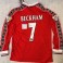 David Beckham Hand Signed Manchester United 1998/99 Treble Jersey + PSA/DNA