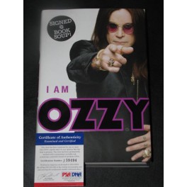 OZZY OSBOURNE Signed Book 'I am OZZY' + PSA/DNA COA OZZY OSBOURNE Signed Book 'I am OZZY' + PSA/DNA COA