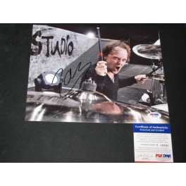 Lars Ulrich 'Metallica' Hand Signed Photo + PSA/DNA COA