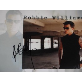 Robbie Williams Hand Signed 8" x 10" Colour Photo1 + COA