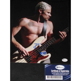 'FLEA' Red Hot Chili Peppers Hand Signed 8" x 10" Colour Photo1 + COA