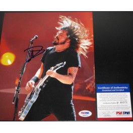 DAVE GROHL FOO FIGHTERS Hand Signed Photo2 + PSA/DNA COA
