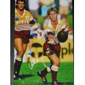 Allan Langer Hand Signed 8' x 12' Photo3 + Photo Proof
