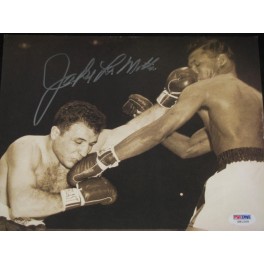 Jake LaMotta Hand Signed 8" x 10" Colour Photo1 + PSA/DNA G81269