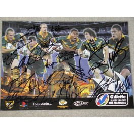 2006 Australia Kangaroos Poster signed x 22 + Proof