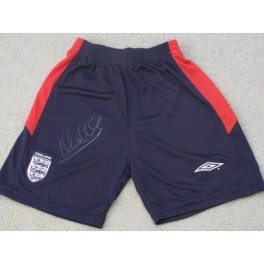 Michael Owen Hand Signed England Shorts