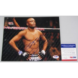 ANDERSON 'Spider' SILVA Hand Signed 8'x10' Photo + PSA DNA COA P78983 'HUGE' Signature