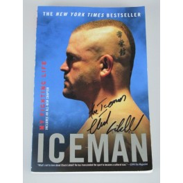 CHUCK 'Iceman' LIDDELL Hand Signed Auto Biography Book + Photo Proof