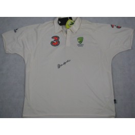 Allan Border Hand Signed Ashes Test Shirt 