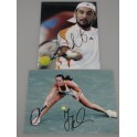 Marcos Baghdatis & Jelena Jankovic  Hand Signed Photo's