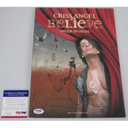 CRISS ANGEL Hand Signed Cirque De Soleil Official Programme + COA PSA/DNA P19972
