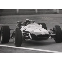 Sir Jack Brabham Hand Signed HUGE 25" x 35" Quality Photo 