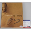 Sting Hand Signed Hard Cover Book + PSA DNA COA V84953 