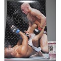 Georges 'Rush' St Pierre  & BJ Penn Hand Signed 11'x14' Colour Photo + JSA COA