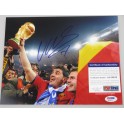 David Silva Hand Signed Spain World Cup  8'x10' Photo + PSA/DNA Coa