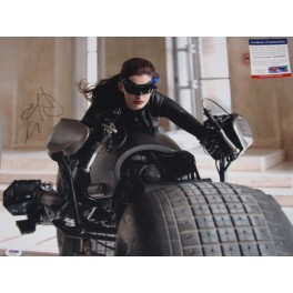 Anne Hathaway Batman Hand Signed 16" x 20" Colour Photo + PSA/DNA