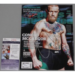 Conor McGregor Hand Signed Sports Illustrated  UFC 197 + JSA COA