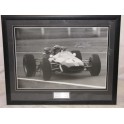 Sir Jack Brabham Hand Signed & Framed  HUGE 25" x 35" Quality Photo