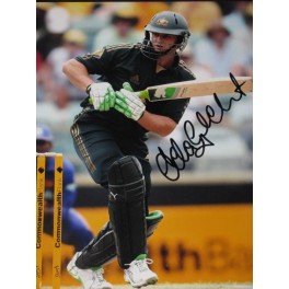 Adam Gilchrist Hand Signed 8" x 10" Colour Photo3 Adam Gilchrist Hand Signed 8" x 10" Colour Photo3