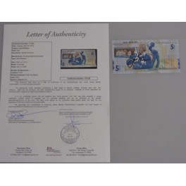 JACK NICKLAUS  Hand signed 5 Pound Note   + JSA COA 'BUY AUTHENTIC'