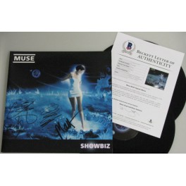 MUSE x 3 BELLAMY HOWARD WOLSTENHOLME Hand Signed LP + PSA BECKETT COA MUSE x 3 BELLAMY HOWARD WOLSTENHOLME Hand Signed LP + PSA BECKETT COA
