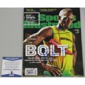 USAIN BOLT Hand Signed Sports Illustrated + Beckett /  PSA DNA COA
