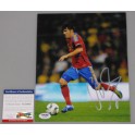 David Silva Hand Signed Spain World Cup  8'x10' Photo + PSA/DNA Coa