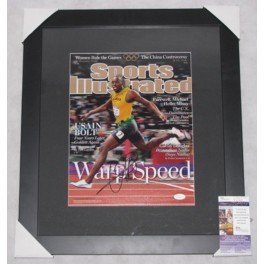 Usain Bolt Hand  Signed & Framed  11" x 14" Colour Photo  + JSA  COA