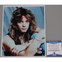 JON BON JOVI  Hand Signed 8"x10" Photo + BECKETT PSA COA *BUY GENUINE *