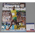 USAIN BOLT Hand Signed Sports Illustrated + Beckett /  PSA DNA COA