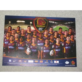 2007 Broncos Poster Hand Signed By Captain DARREN LOCKYER +PROOF 2007 Broncos Poster Hand Signed By Captain DARREN LOCKYER +PROOF