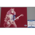 KISS Peter Gene Simmons Hand Signed 8"x10" Photo  + PSA/DNA COA