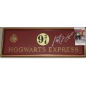 Harry Potter Daniel Radcliffe  Hand Signed Hogwarts Express Platform Sign   + JSA COA