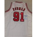 Dennis Rodman  Hand Signed Bulls Jersey + Beckett PSA  COA