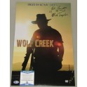 Wolf Creek JOHN JARRATT Hand Signed 12" x 18" Colour Photo +  Beckett COA 'Inscribed'  MICK TAYLOR
