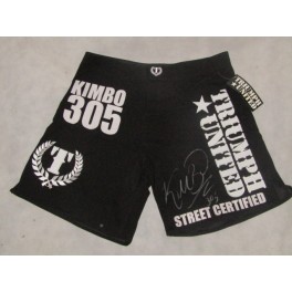 Kimbo Slice Hand Signed Auto Fight Shorts + COA Kimbo Slice Hand Signed Auto Fight Shorts + COA