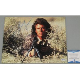 Mel Gibson Lethal Weapon Hand Signed 11" x 14" Colour Photo  + Beckett COA