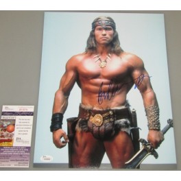 ARNOLD SCHWARZENEGGER Hand Signed 11"x14" Conan Photo + JSA COA *BUY GENUINE*