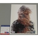 Star Wars Chewbacca Peter Mahew Hand Signed 8"x10" + PSA DNA COA