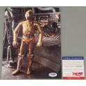 Star Wars C3PO Anthony Daniels Hand Signed 8"x10" + PSA DNA COA