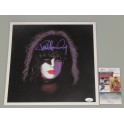 KISS Paul Stanley Hand Signed 12"x12" Lithograph  + JSA COA